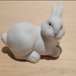 White Ceramic Bunny Figurine